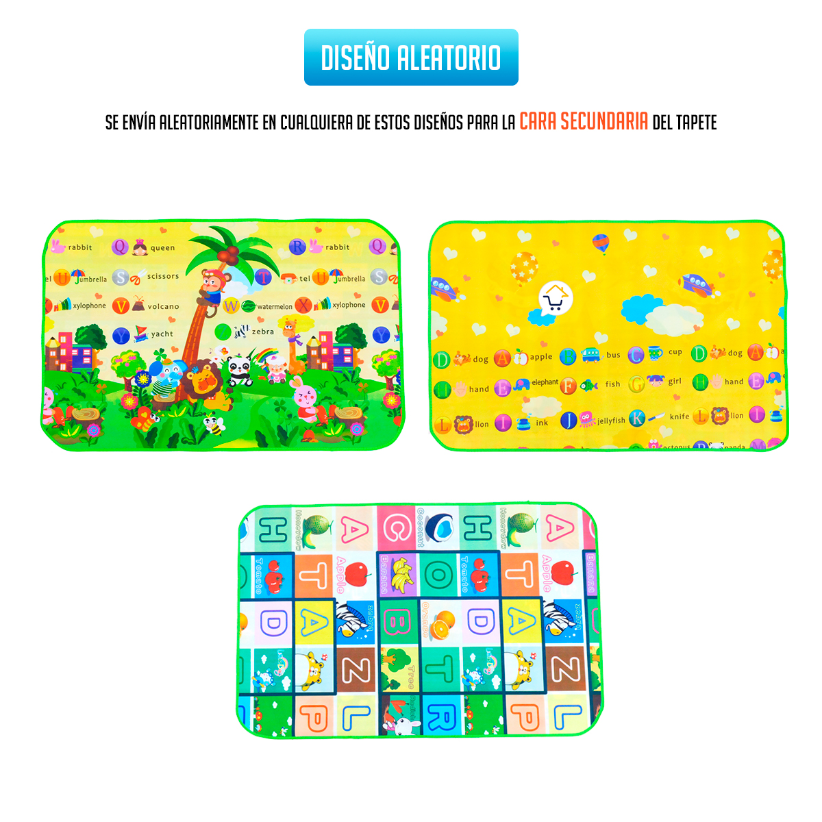 Miniatura 3 de Tapete Infantil Grande 2 En 1 Pj67